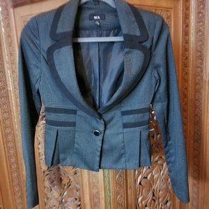 BCX Black blazer, tiny white design